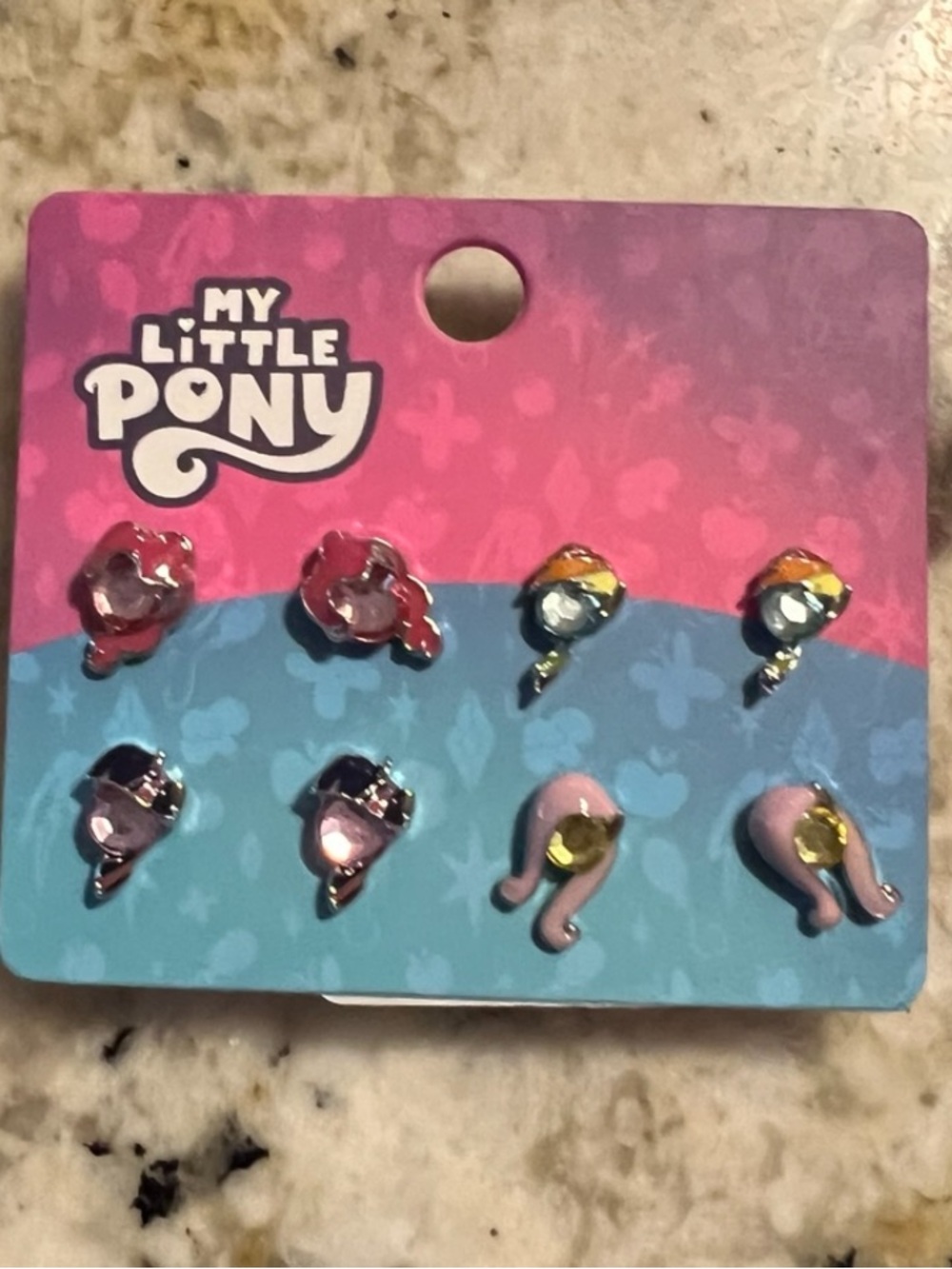 My Little Pony MLP Gem Stud Earring Set of 4